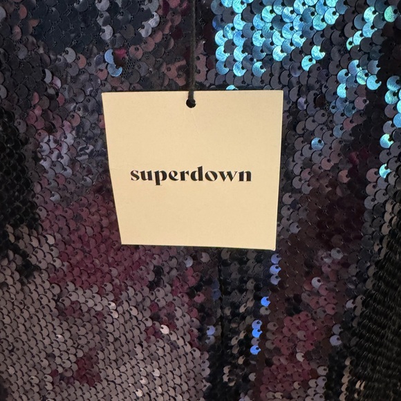 Sequin Mini Dress. Superdown cocktail dress. M - Picture 7 of 11